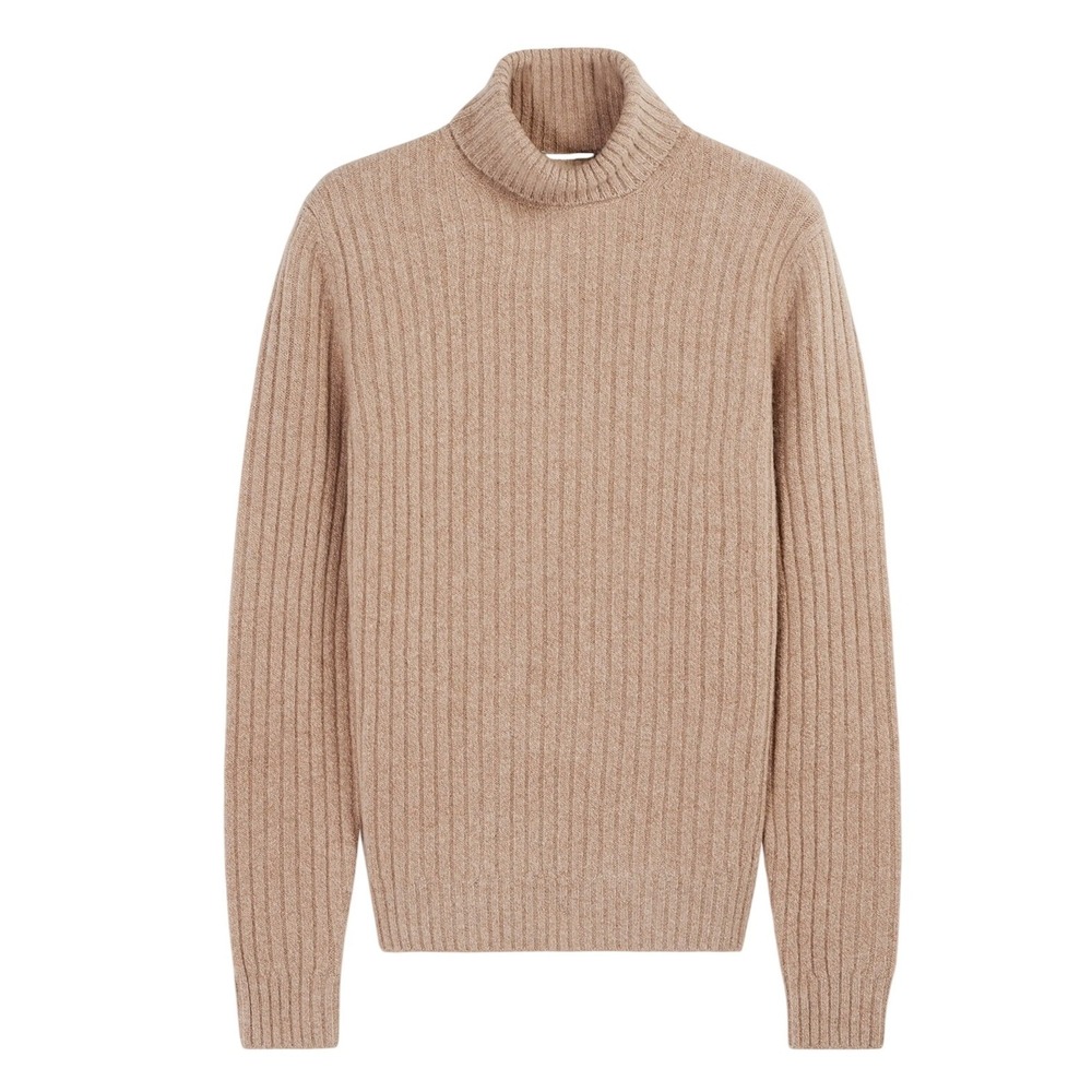 Suit Supply Ripped Wool Alpaca‎ Men's size XXL Career Preppy Turtleneck Sweater